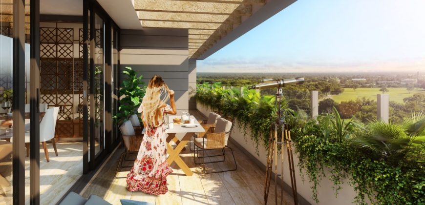 Apartamento de Lujo Tipo «C» Planta Baja 2 Rec en Harmonia, Yucatán Country Club.